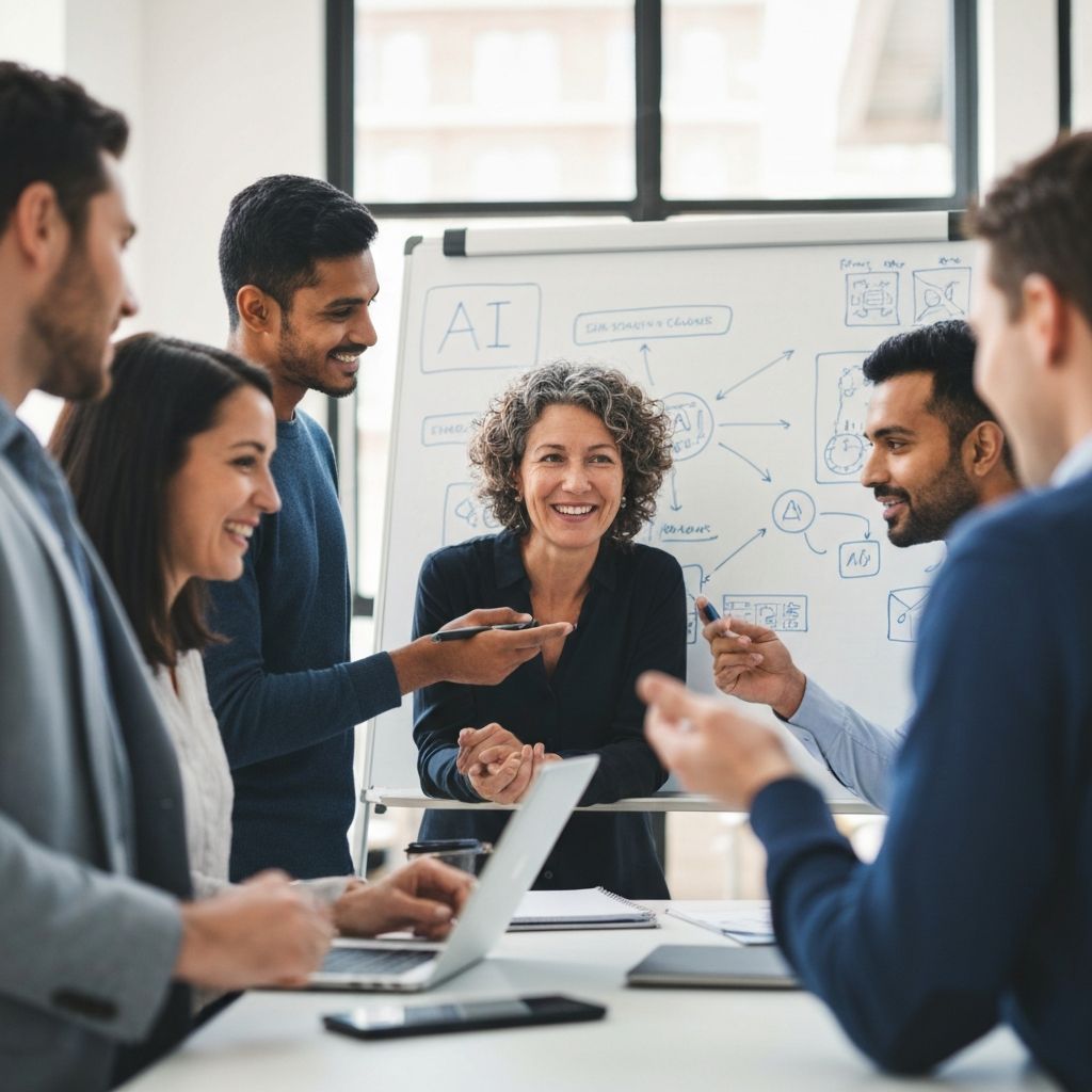 Our team collaborating